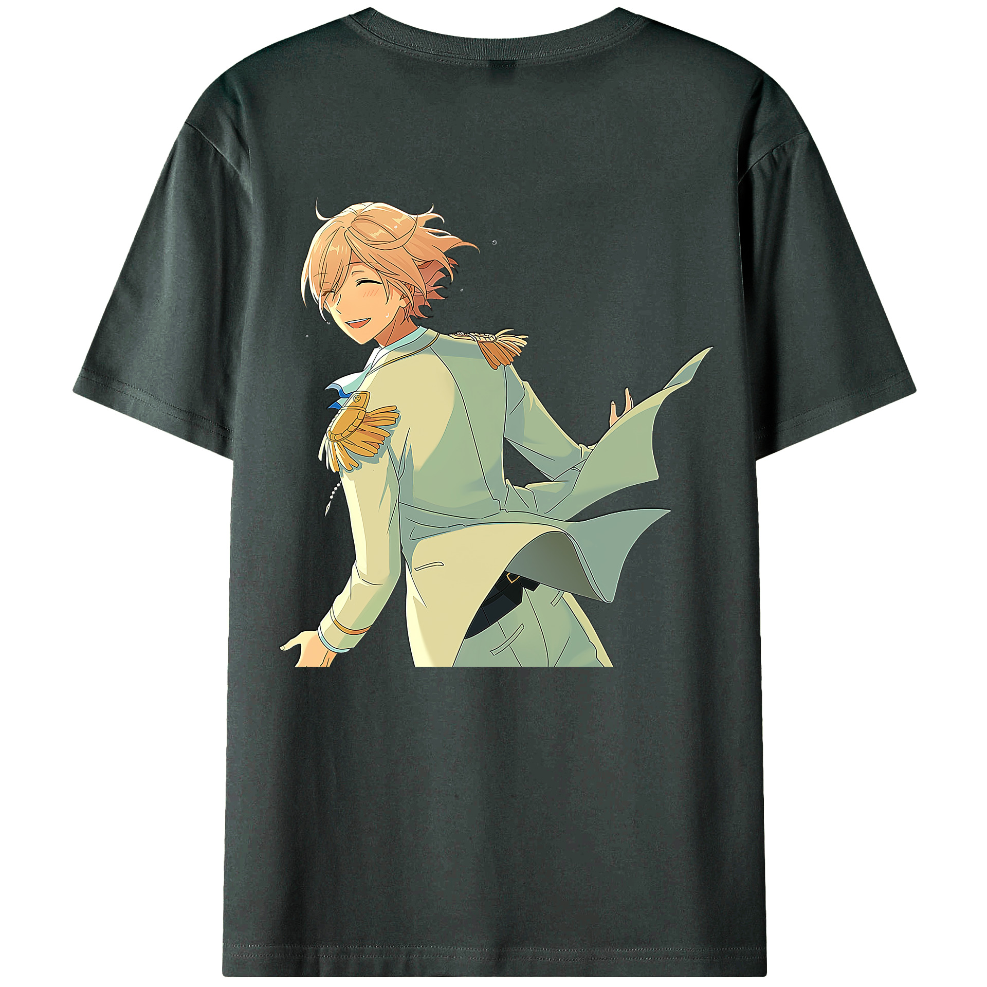 （画像用） あんさんぶるスターズ! Ensemble Stars 綿100％ メンズ半袖Tシャツ（バックプリント） 通気性